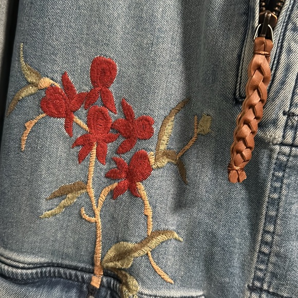 Pilcro Embroidered Jean Jacket - Picture 5 of 8